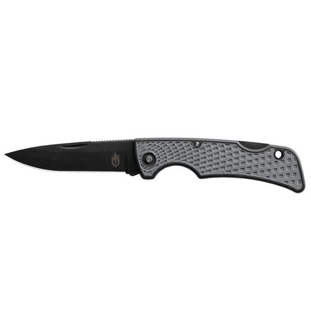 GERBER Folding Knife, 26 in L Blade, 420HC Stainless Steel Blade 31-003040N